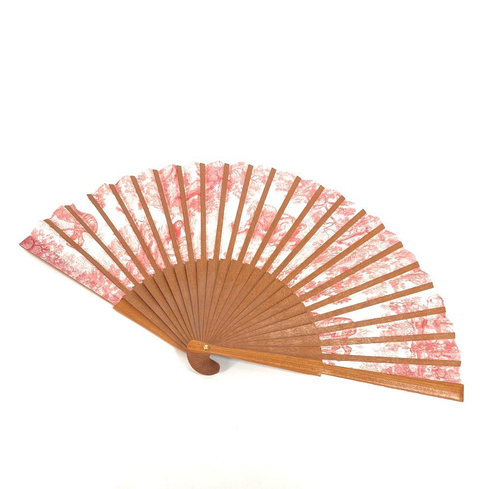 Dior Other fashion goods Wood Orange Hand Fan Toile de Jouy Fan