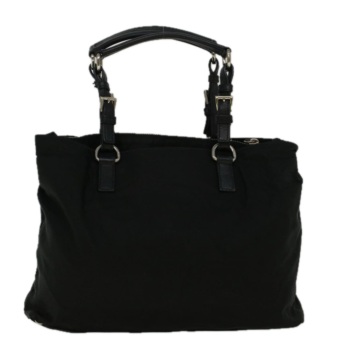 PRADA Shoulder Bag Nylon Black Auth 57384