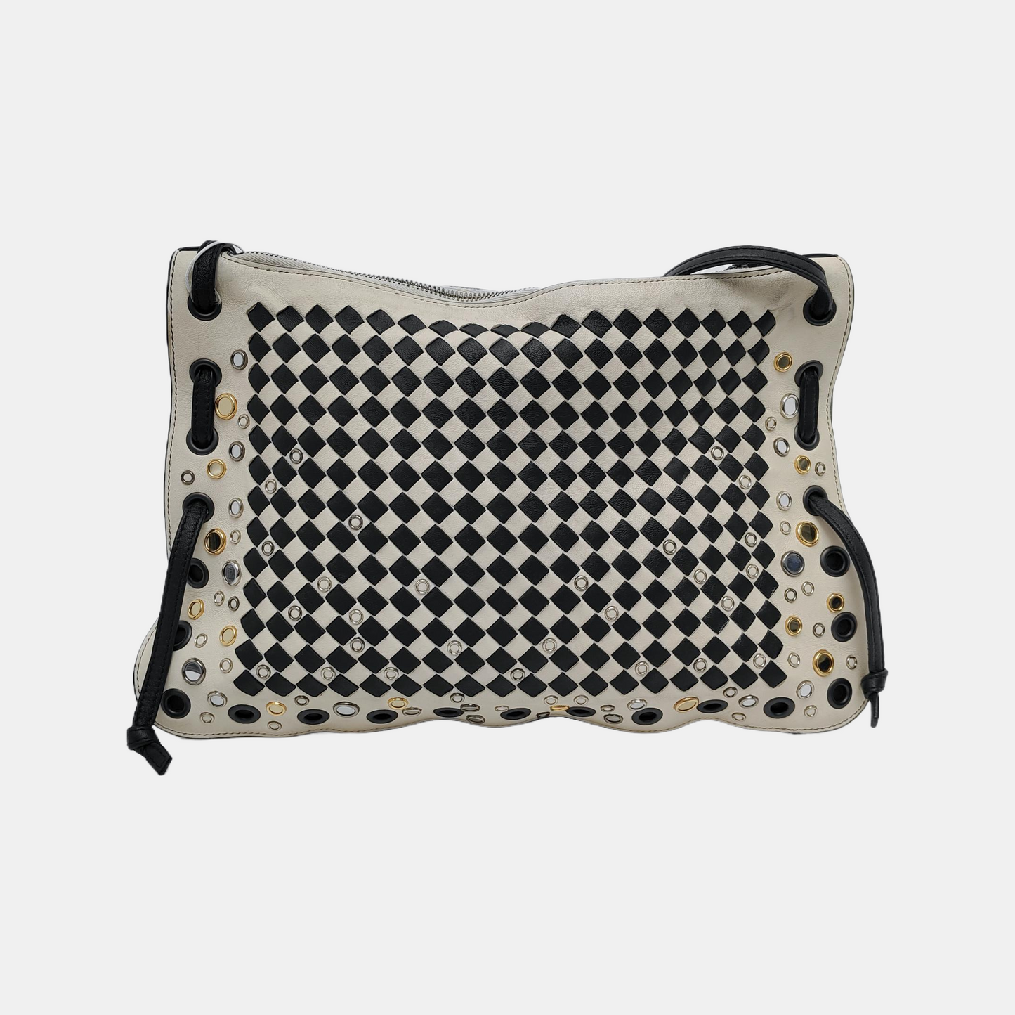 Bottega Veneta Intrecciato Check Palio Crossbody Bag 2026