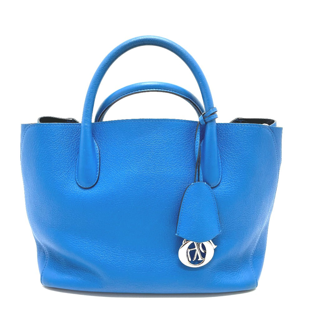 Dior Tote Bag leather blue Handbag Crossbody open bar handbag Women