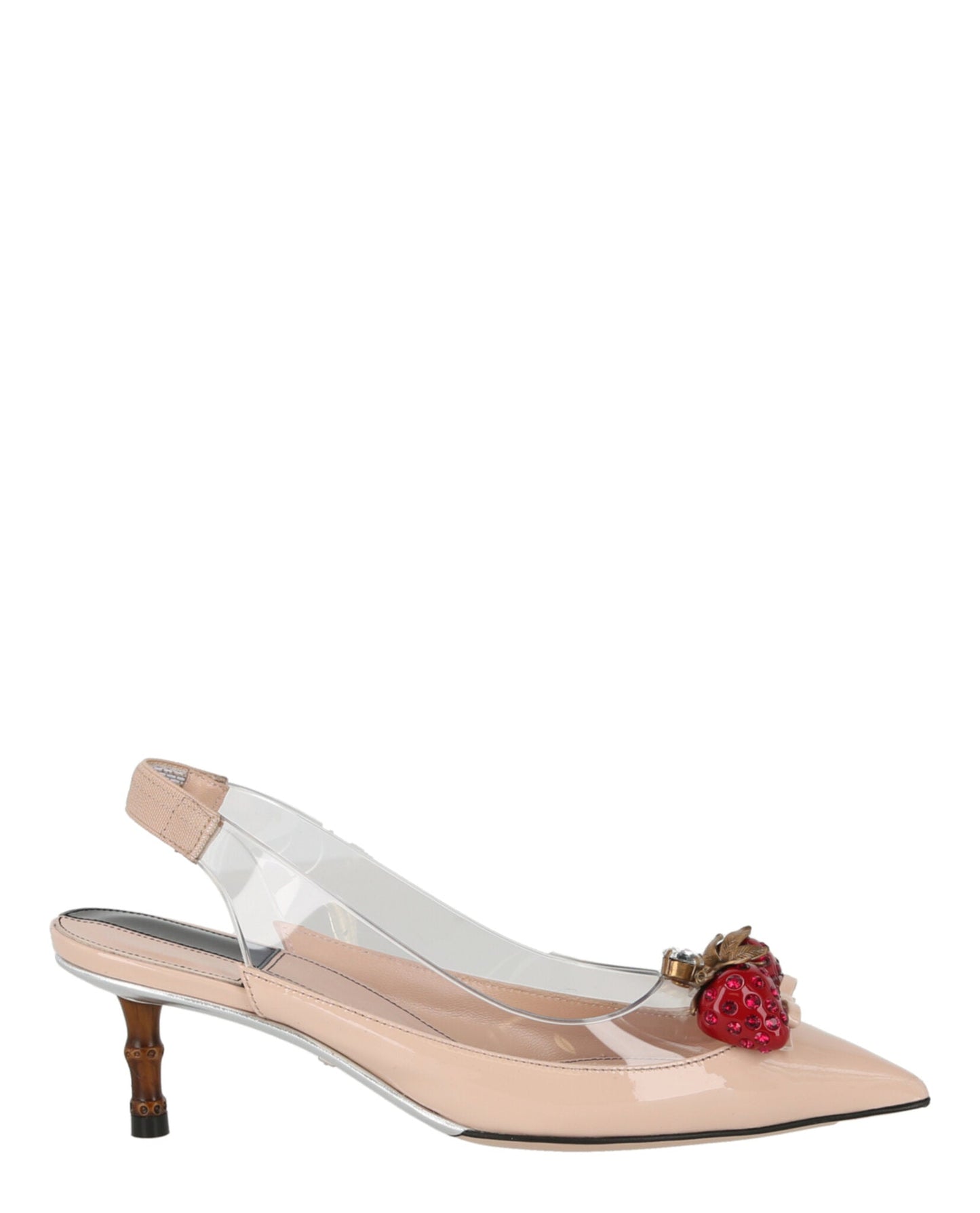 Gucci Womens Eleanor Strawberry Plexi Heels