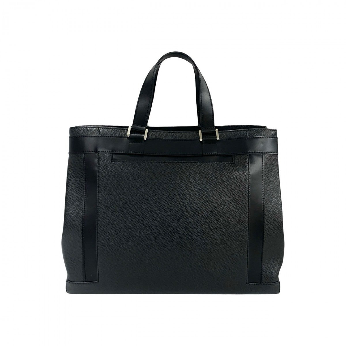 LOUIS VUITTON Business bag M31012 leather black Taiga Kasbeck GM mens