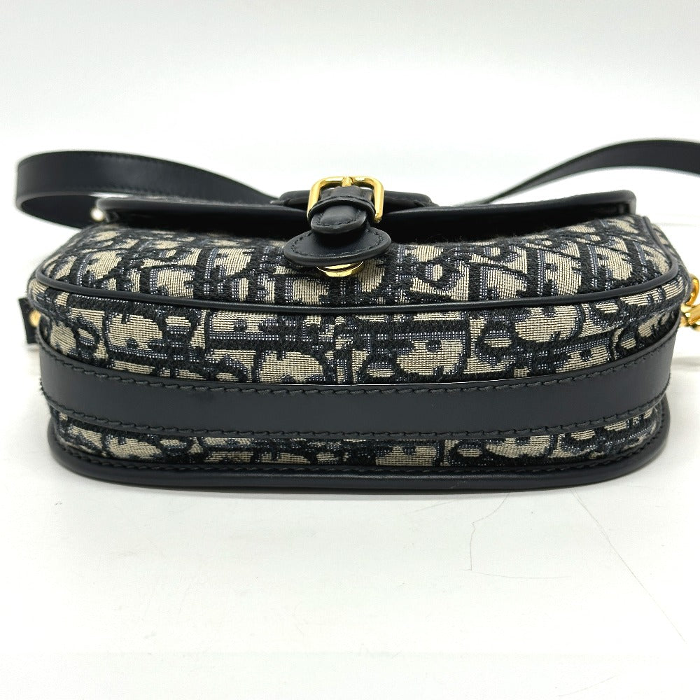 Dior Shoulder Bag leather gray CD Cannage Caro Women