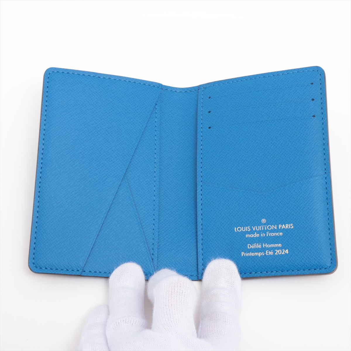 Louis Vuitton Damiepop Organizer Do Push N40543 Blue   Card Case
