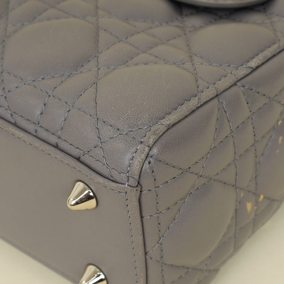 Christian Dior Gray My ABCDior Lady Dior Small Bag