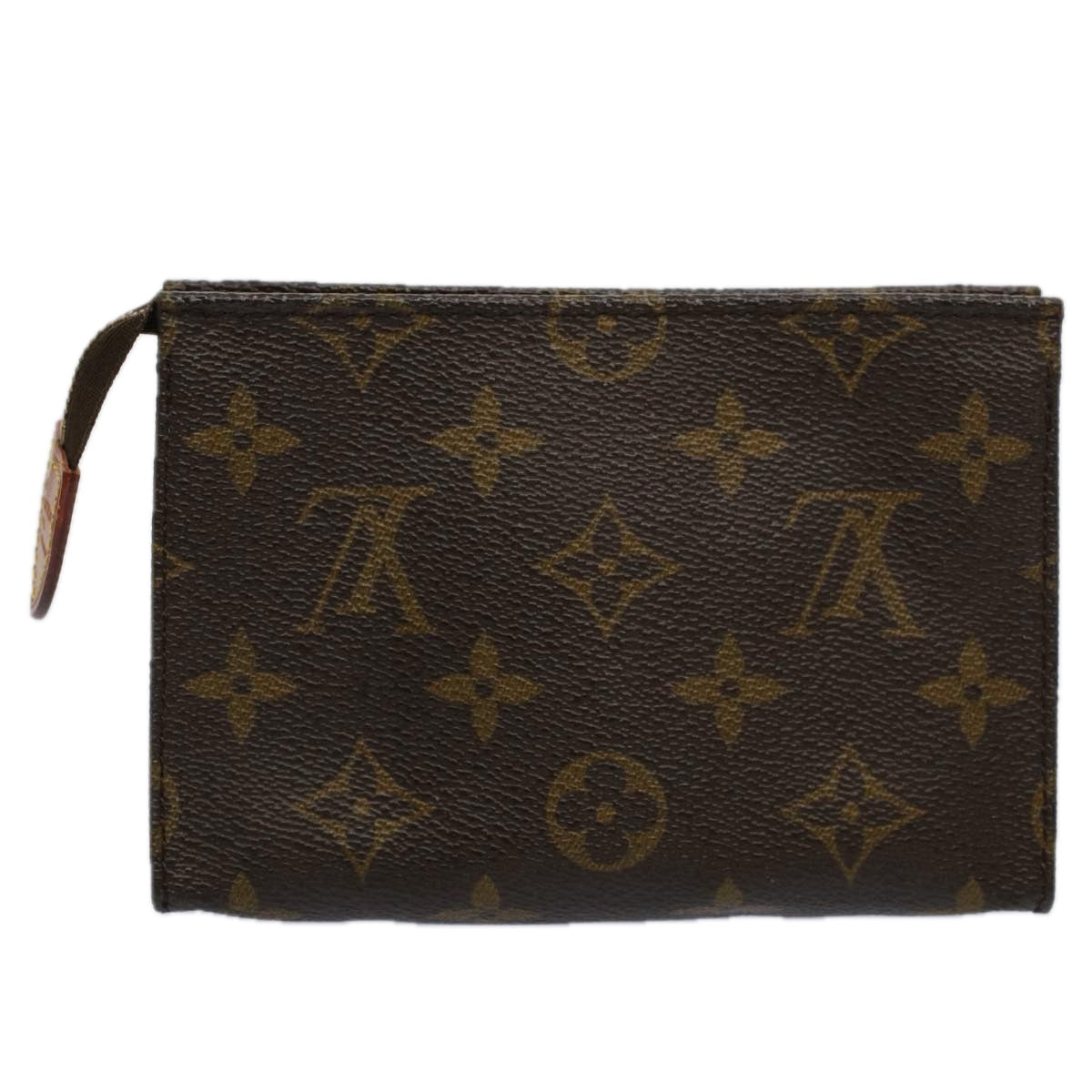 LOUIS VUITTON Monogram Poche Toilette 15 Pouch M47546 LV Auth 57877