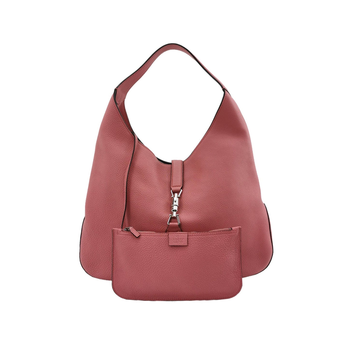 Gucci Jackie 1961 Soft Rose Pink Leather Bag Medium