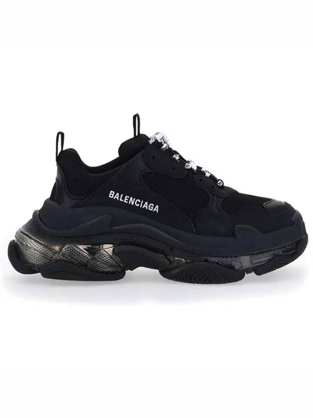 Luxury Balenciaga Trending 2026 Triple S Clear Sole Low Top Sneakers Black