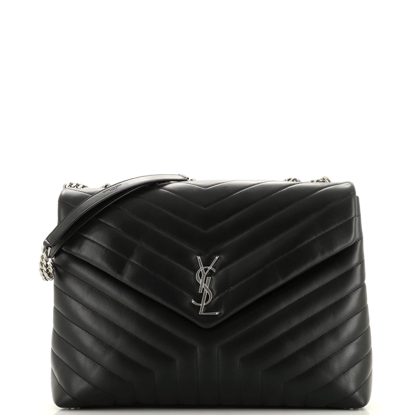 Luxury Saint Laurent Trending 2025 Loulou Shoulder Bag Matelasse Chevron Leather Large