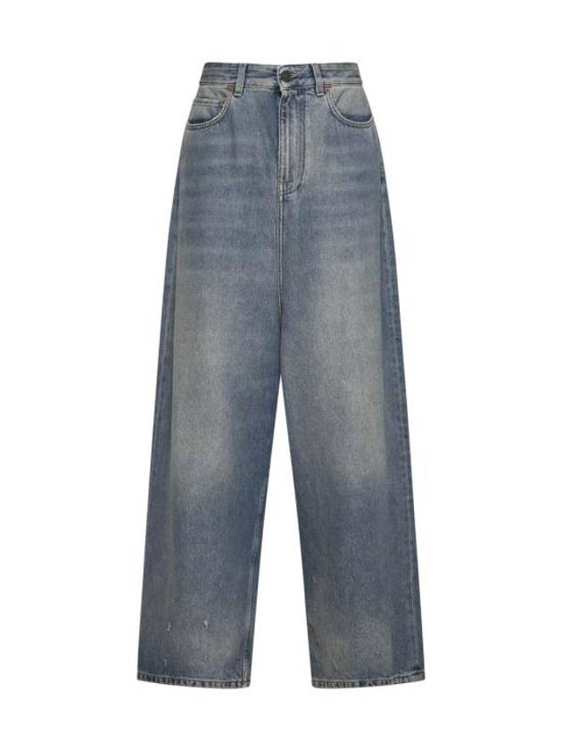 Luxury Balenciaga Trending 2026 Low Crotch Jeans Blue