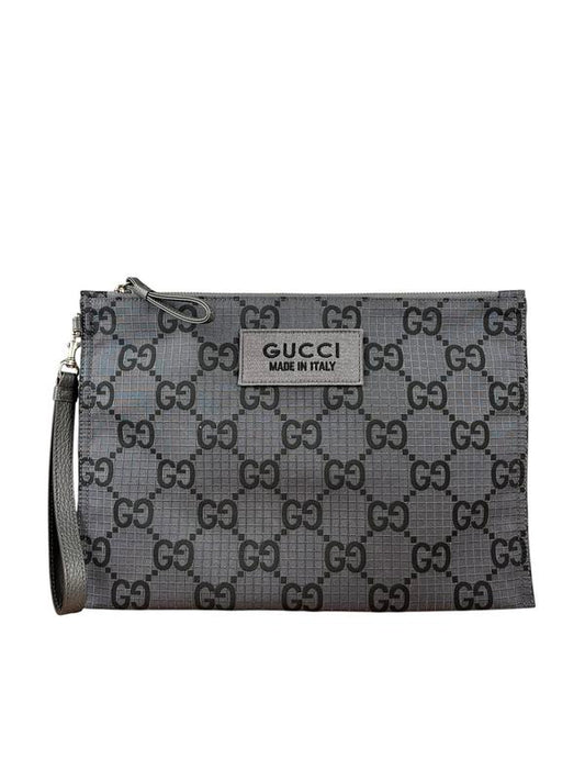 Gucci GG Monogram Nylon Clutch Pouch