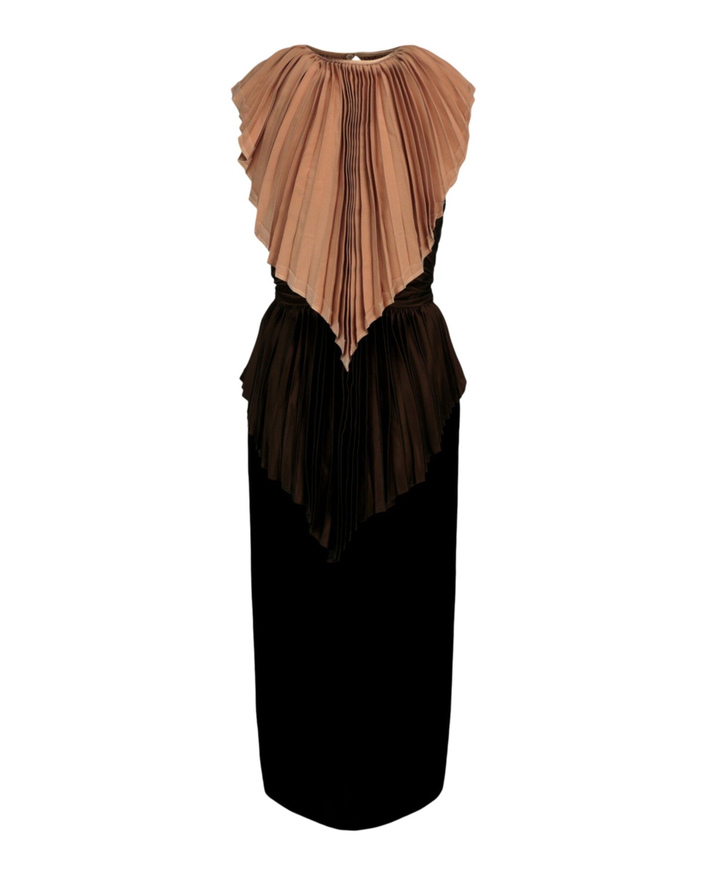 Gucci Womens Plisse Cape Dress