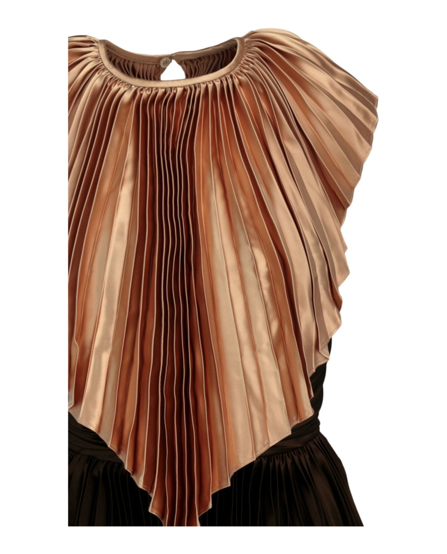 Gucci Womens Plisse Cape Dress