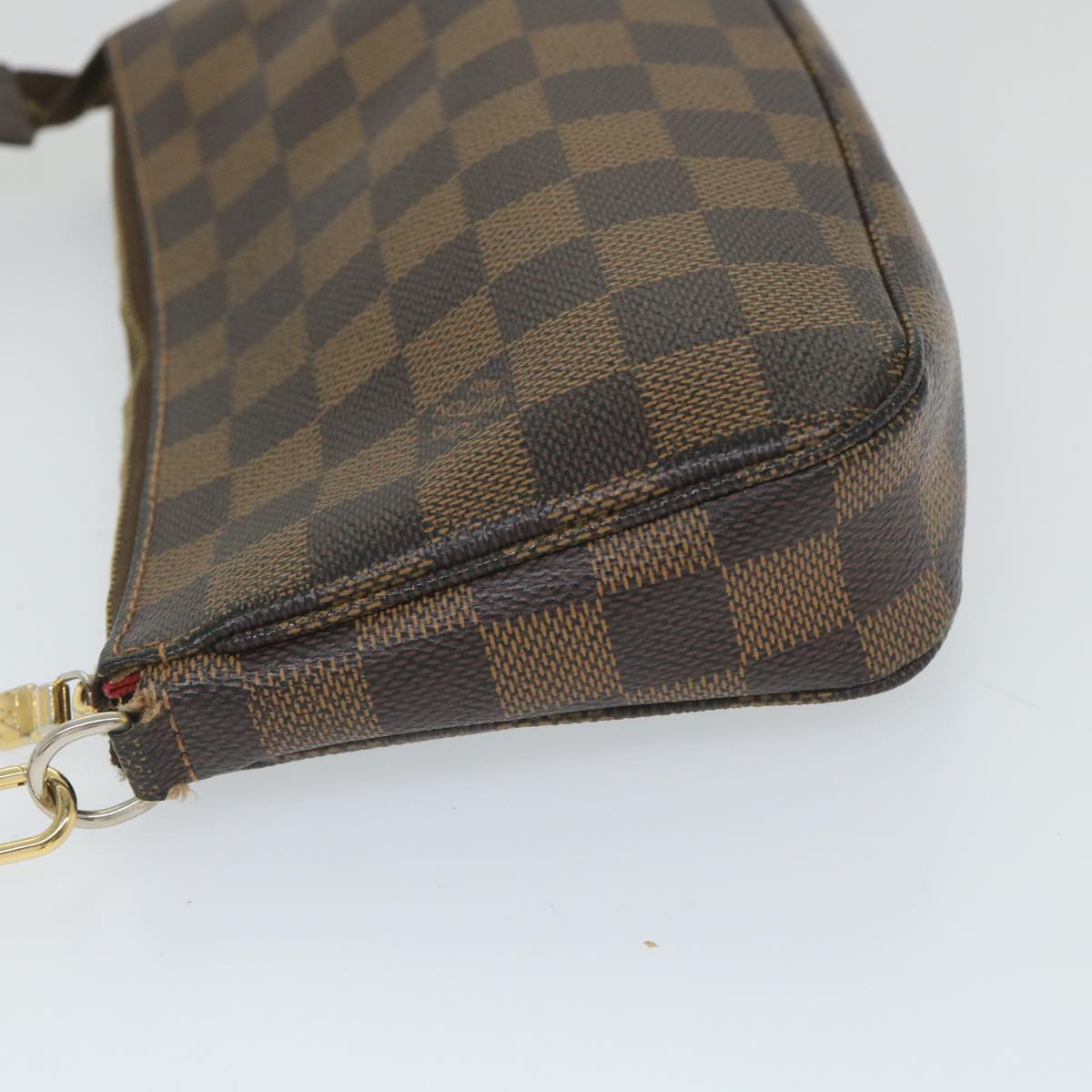 LOUIS VUITTON Damier Ebene Pochette Accessoires Pouch N41206 LV Auth 58365