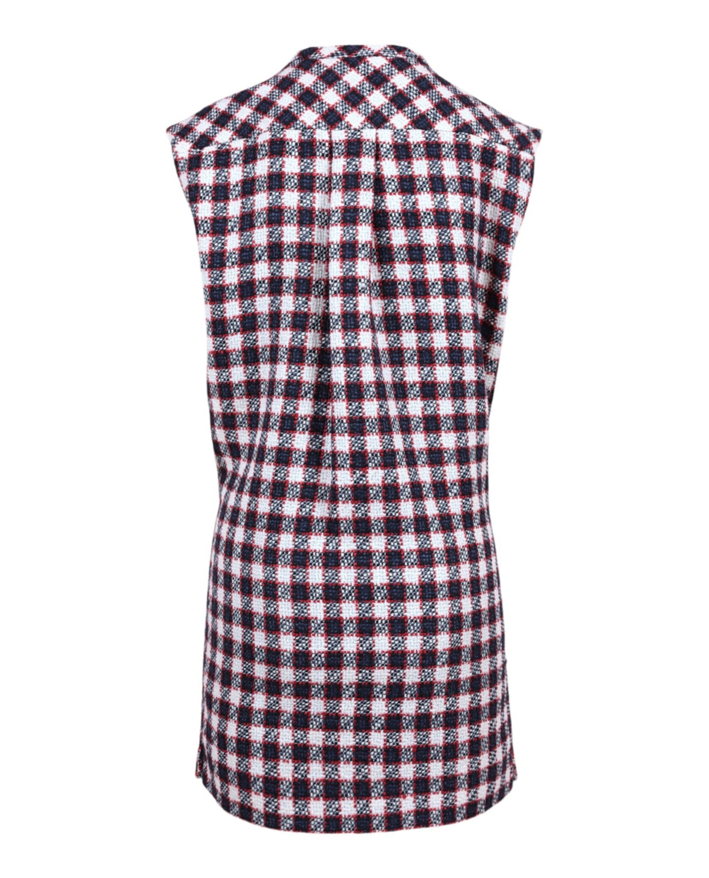 Gucci Womens Check Tweed Tunic Dress
