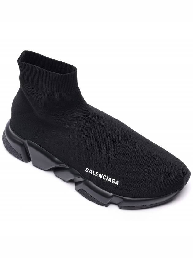 Luxury Balenciaga Trending 2026 Men's Speed Recycle Knit High-Top Sneakers Black