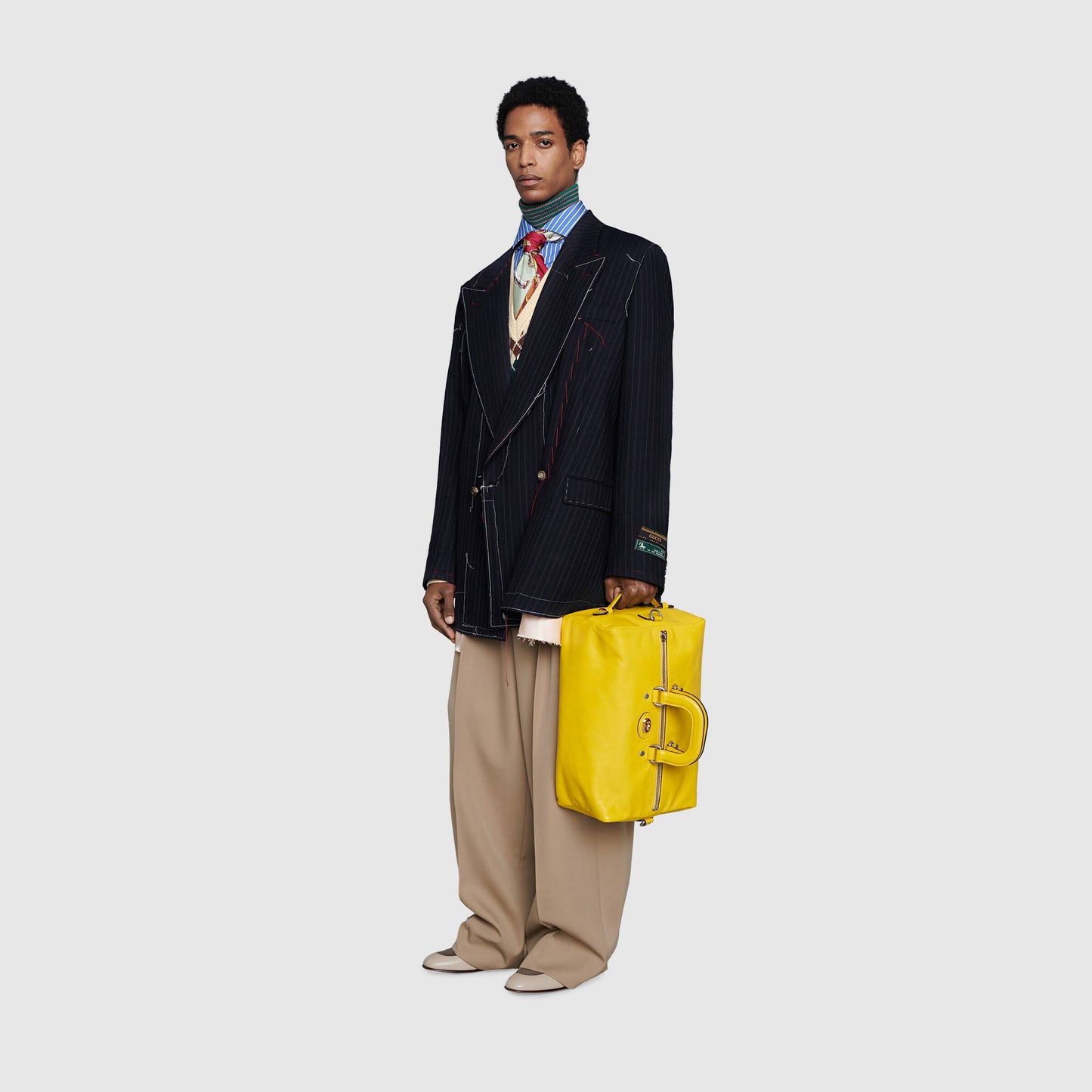 Gucci Soft Leather Backpack Yellow