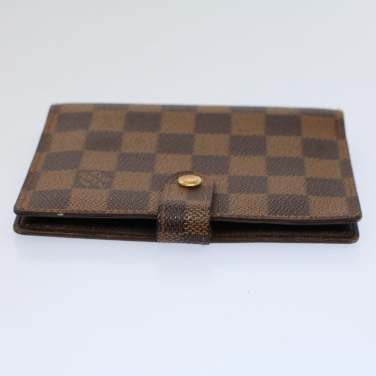 LOUIS VUITTON Damier Ebene Agenda PM Day Planner Cover R20029 LV Auth 58840