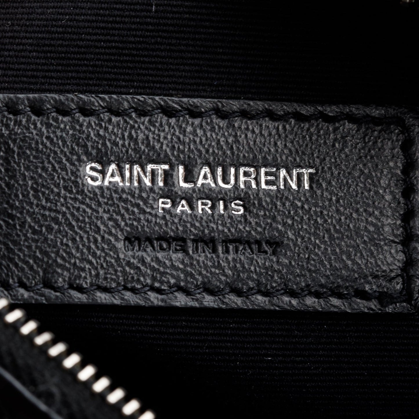 Saint Laurent Black Croc-Embossed Leather Marsupio Belt Bag