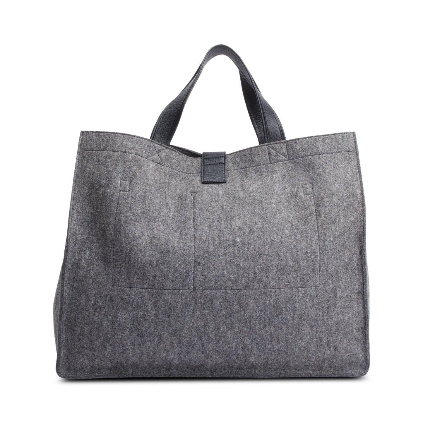 Saint Laurent Grey Wool Tote