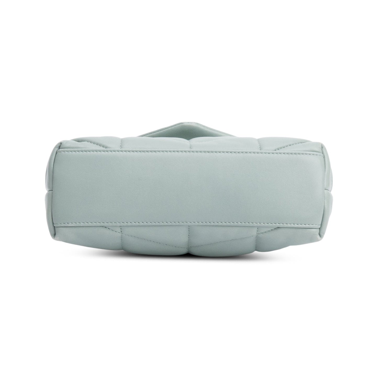 Saint Laurent 2022 Grey Lambskin Leather Toy Puffer Shoulder Bag