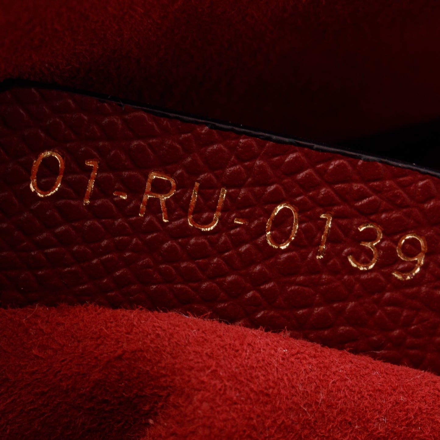 Christian Dior Red Grained Calfskin Leather Mini Saddle Bag