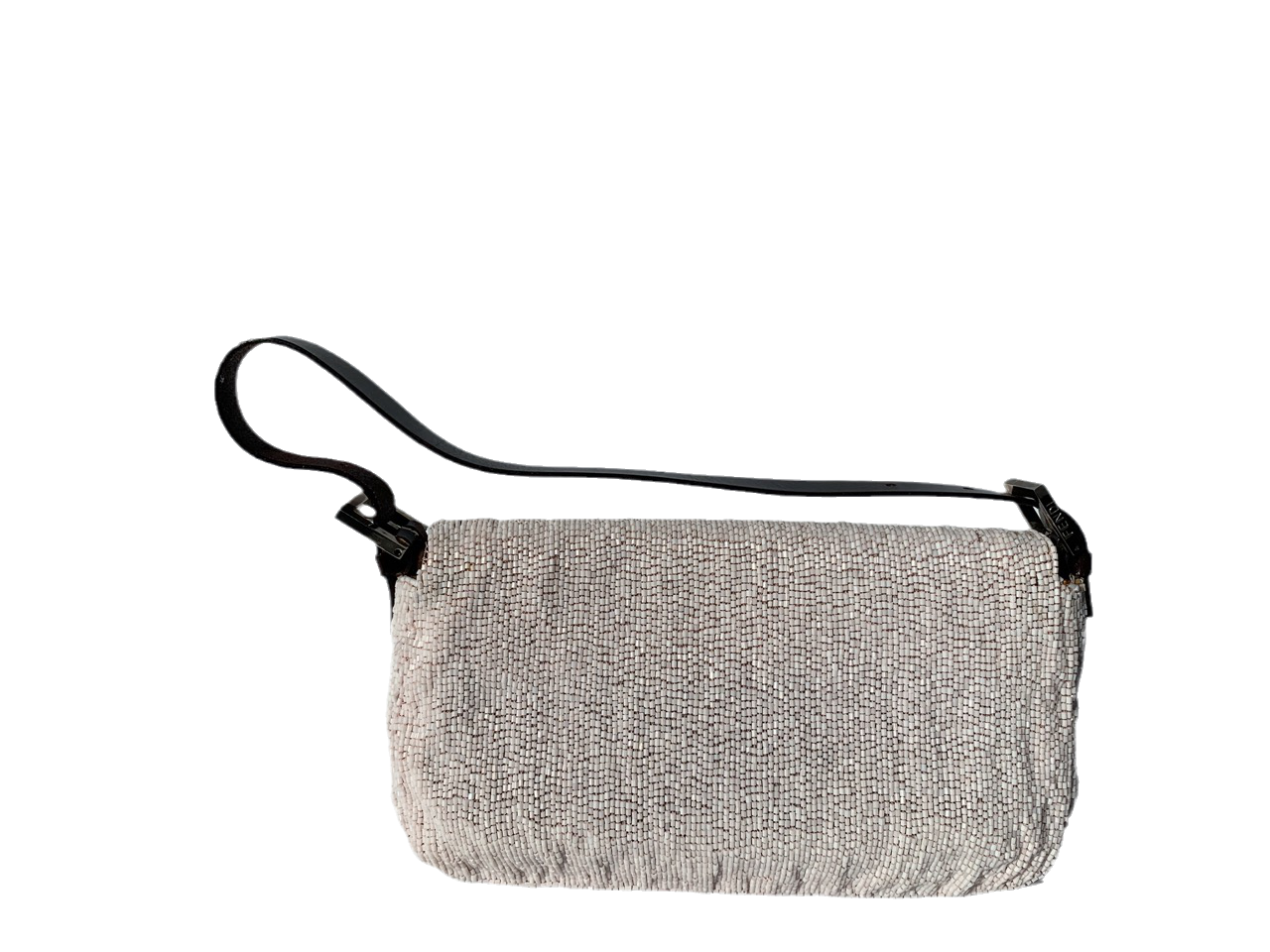 FENDI Baguette White beads