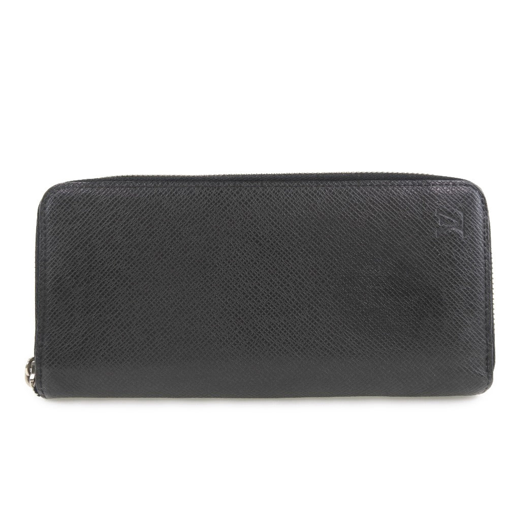 LOUIS VUITTON Long Wallet Purse M32822 Taiga black Zippy Wallet Vertical unisex(Unisex)