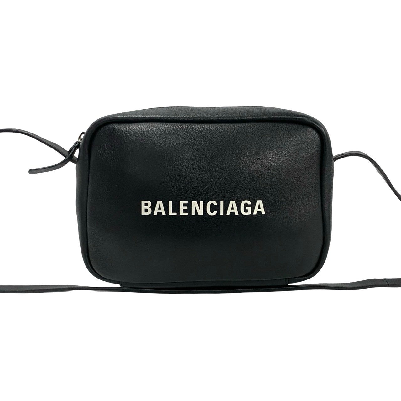 BALENCIAGA Shoulder Bag leather black Everyday camera bag Women