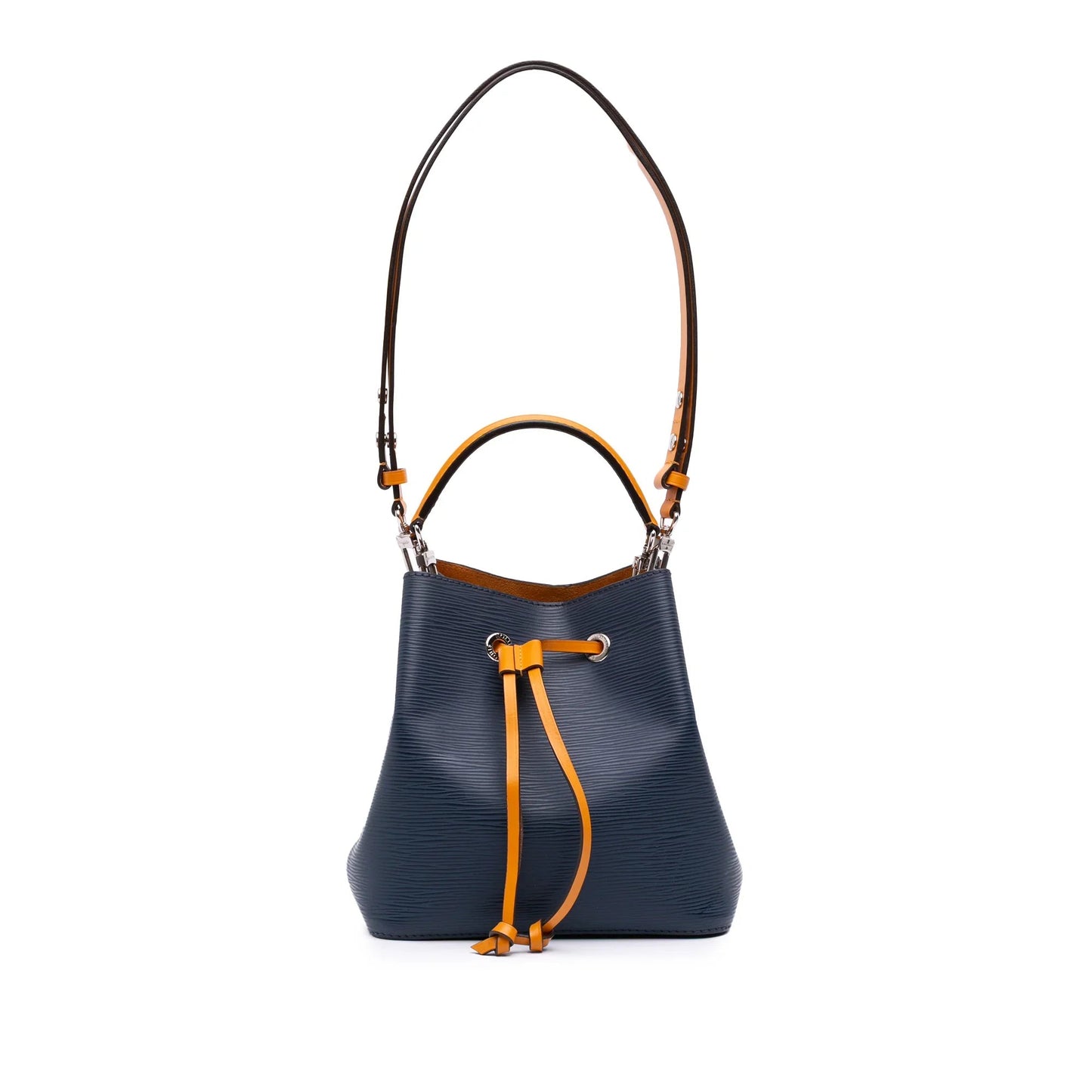 Blue Louis Vuitton Epi Neonoe BB Bucket Bag