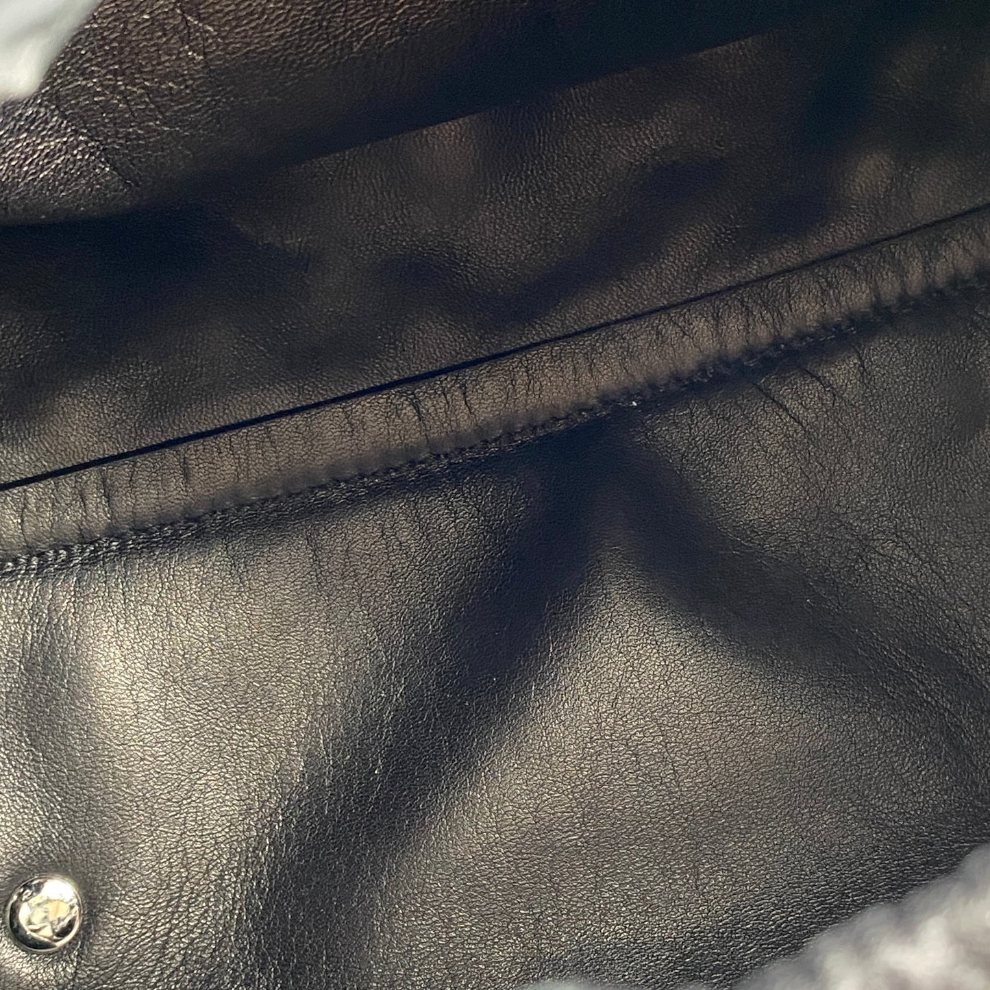 The Row Double Circle Bag Soft Black Leather Shoulder Bag
