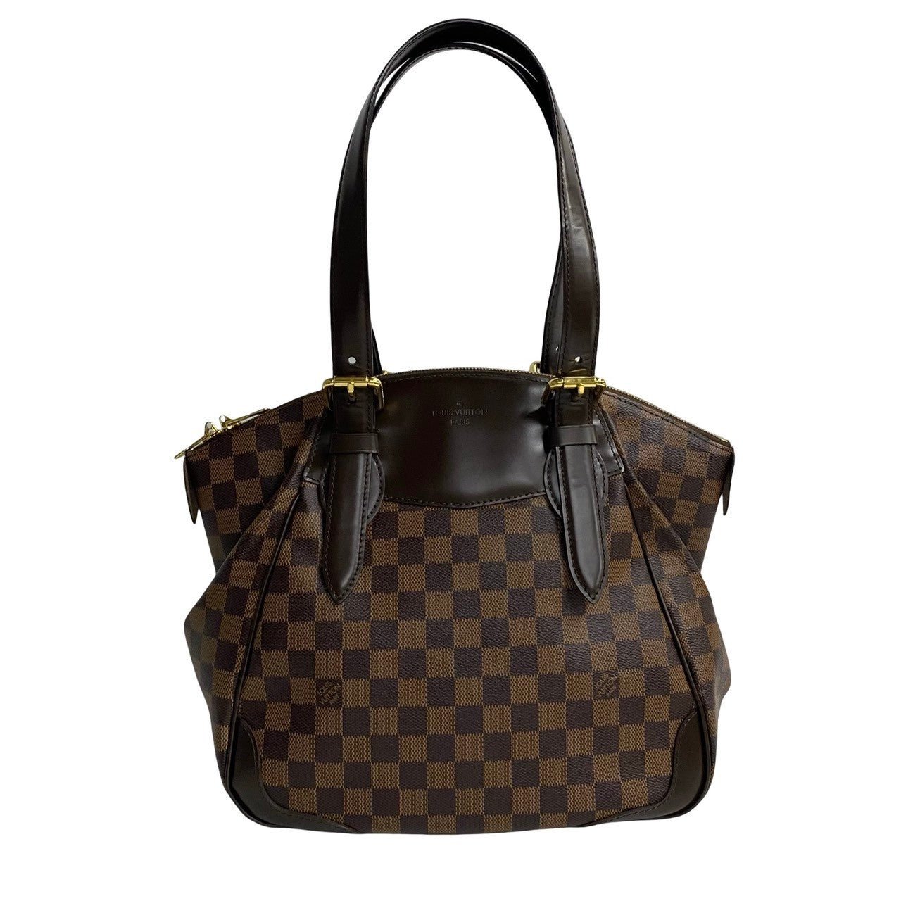 LOUIS VUITTON Handbag N41118 leather Brown Damier Verona MM