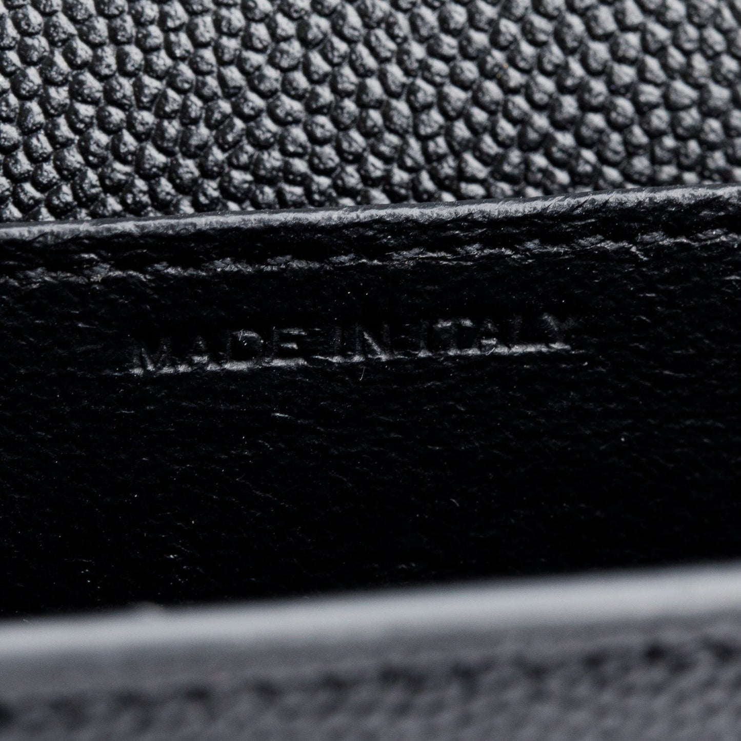 Saint Laurent 2021 Black Grain De Poudre Leather Uptown Chain Wallet