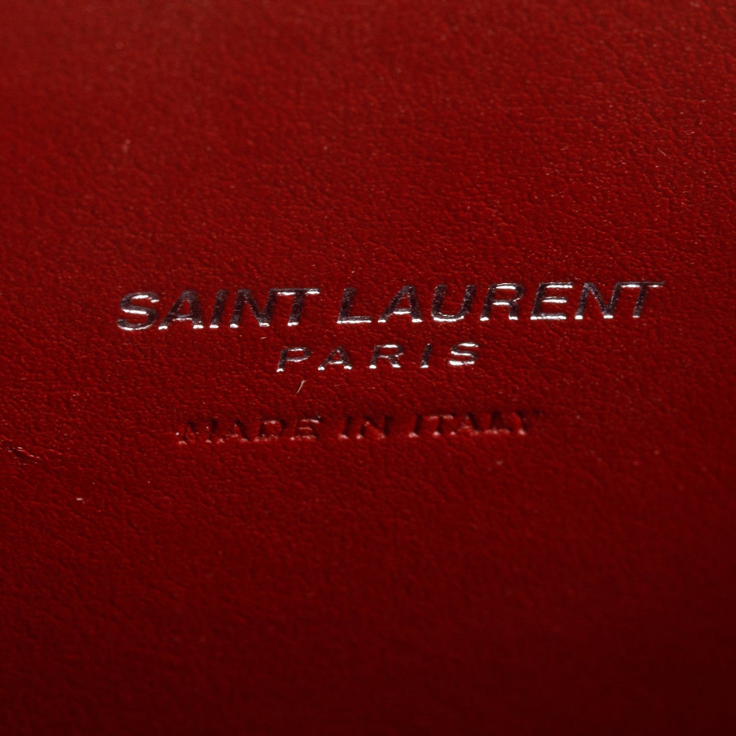 Saint Laurent Burgundy Crocodile Embossed Leather Nano Sac De Jour