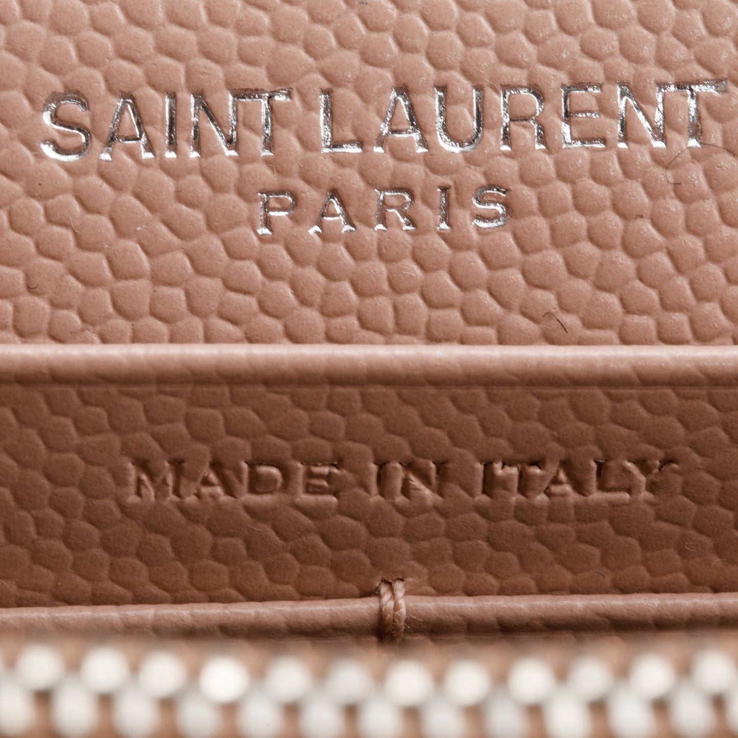 Saint Laurent Pink Cassandre Matelasse Envelope Chain Wallet