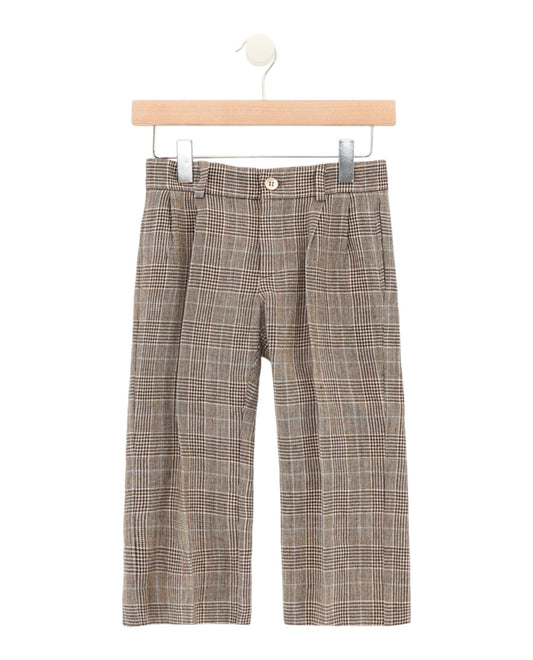 Gucci Boys Pleated Plaid Pants