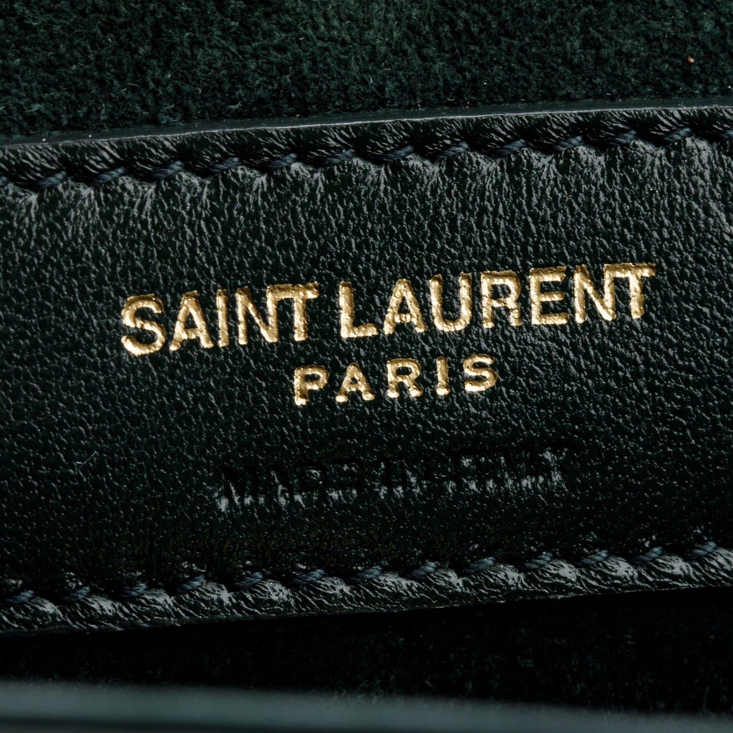 Saint Laurent 2020 Green Croc-Embossed Claude Tote