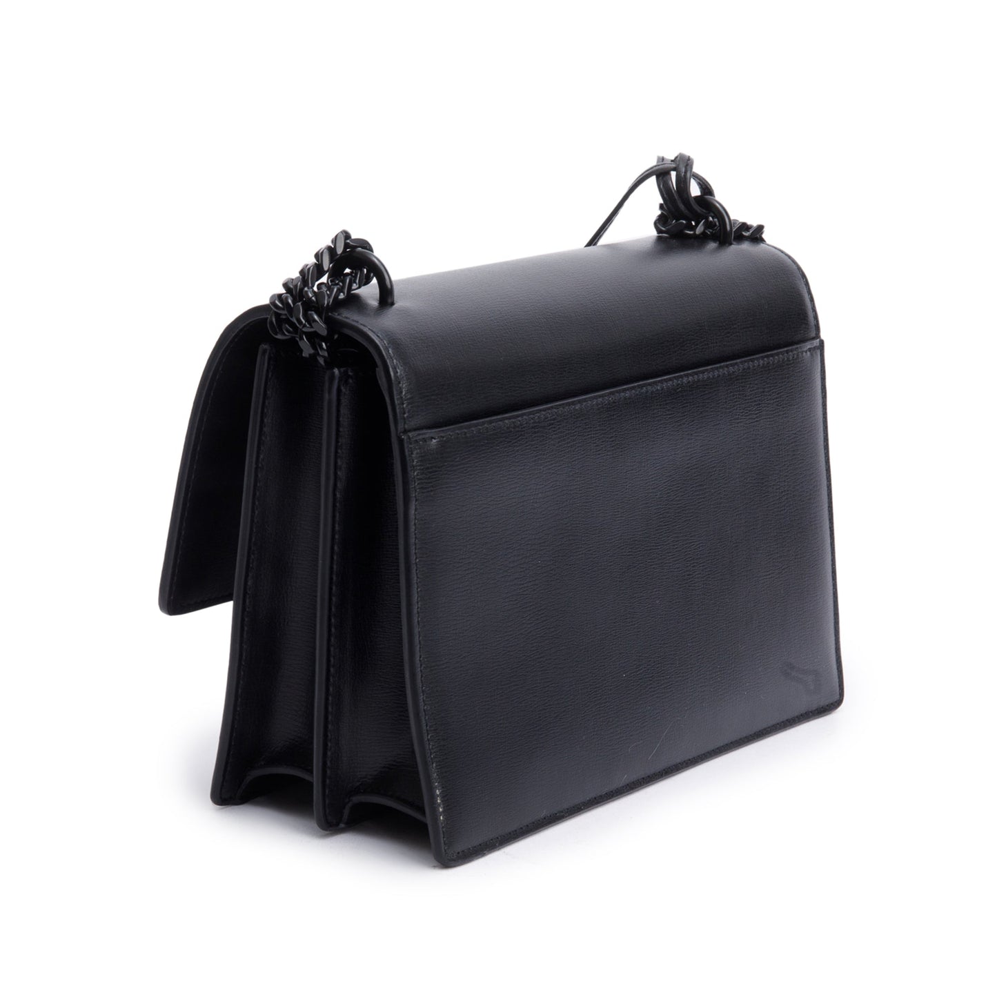 Saint Laurent Black Calfskin Leather Medium Sunset Shoulder Bag