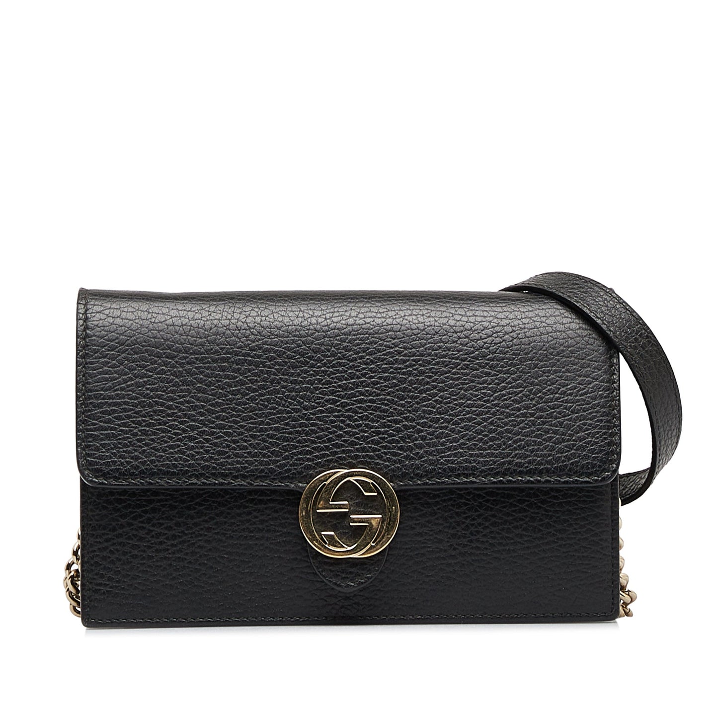 Gucci Interlocking G Leather Chain Crossbody Style 1