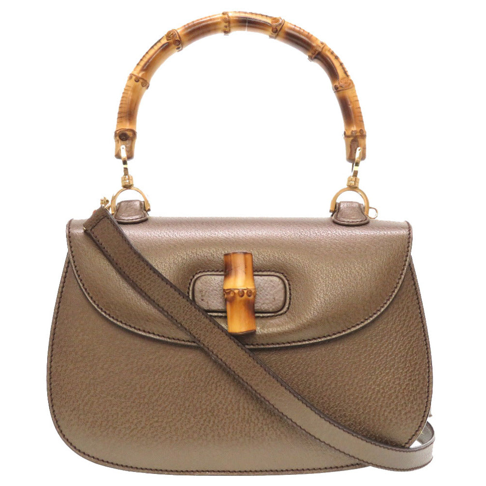 GUCCI Handbag 000 926 Bamboo bronze 2WAY Women