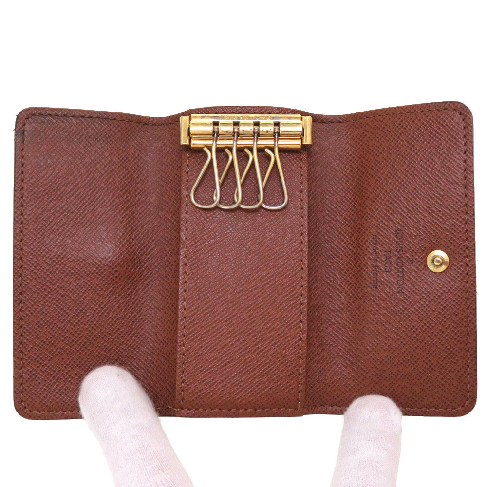 LOUIS VUITTON Key case Key holder Monogram canvas Brown Monogram Multicles4 Women(Unisex)