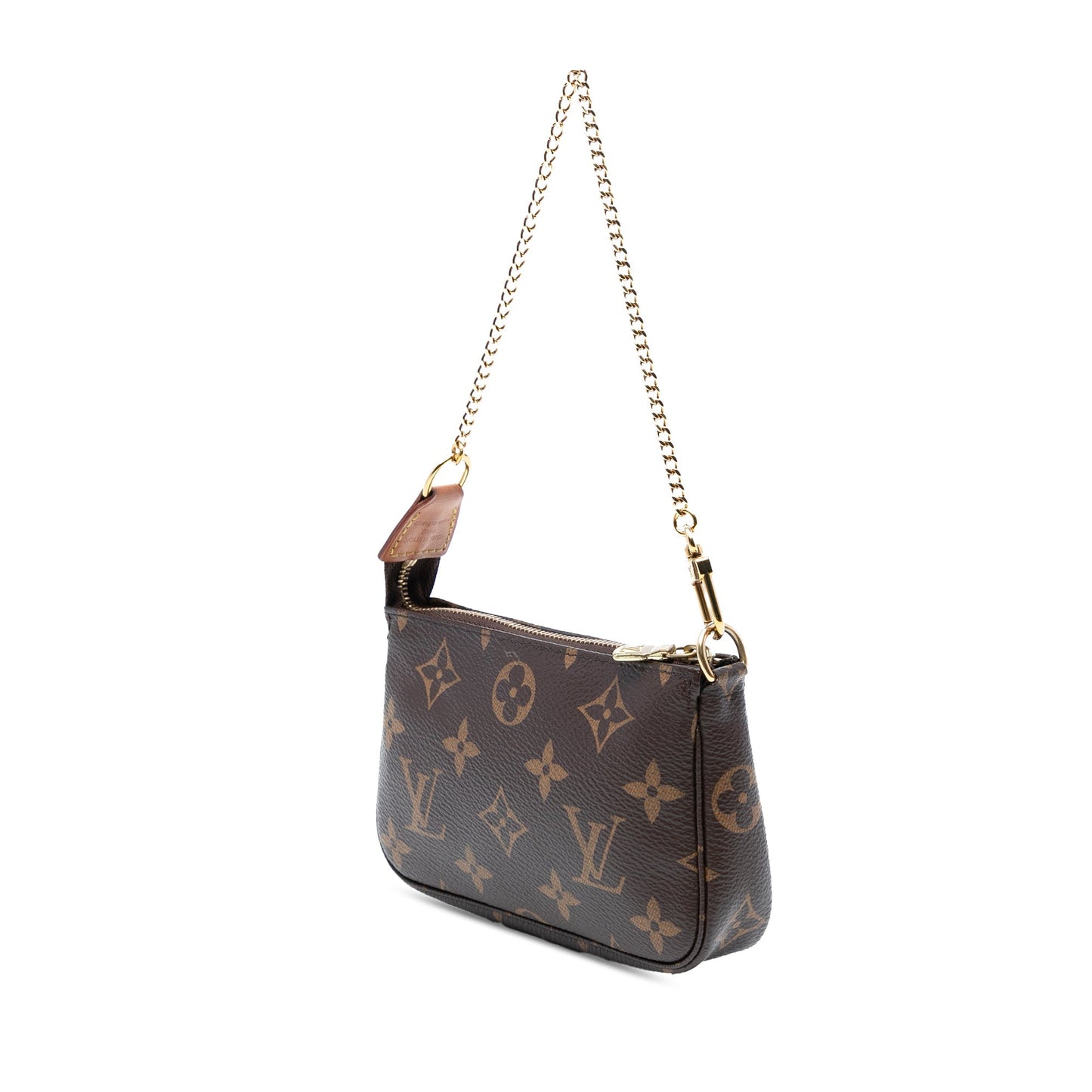Brown Louis Vuitton Monogram Mini Pochette Accessoires Handbag