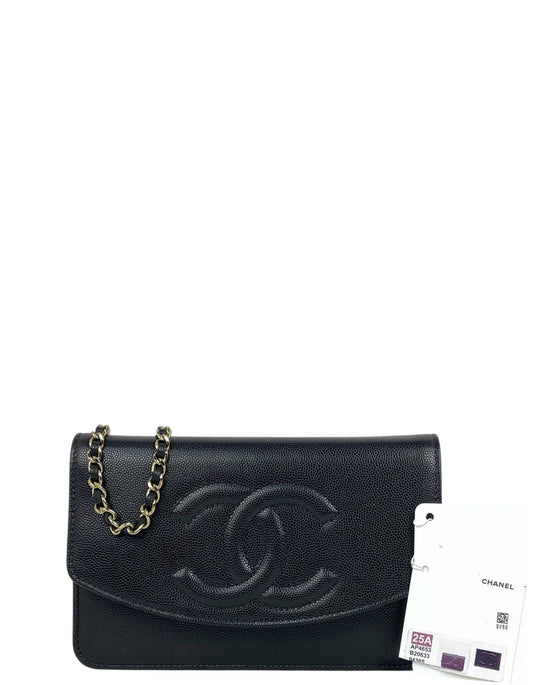 Chanel Black 2025 Timeless CC WOC Crossbody