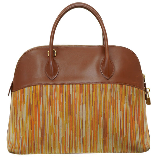 HERMES Handbag Boxcalf, Vibrato Noazette Bored 35