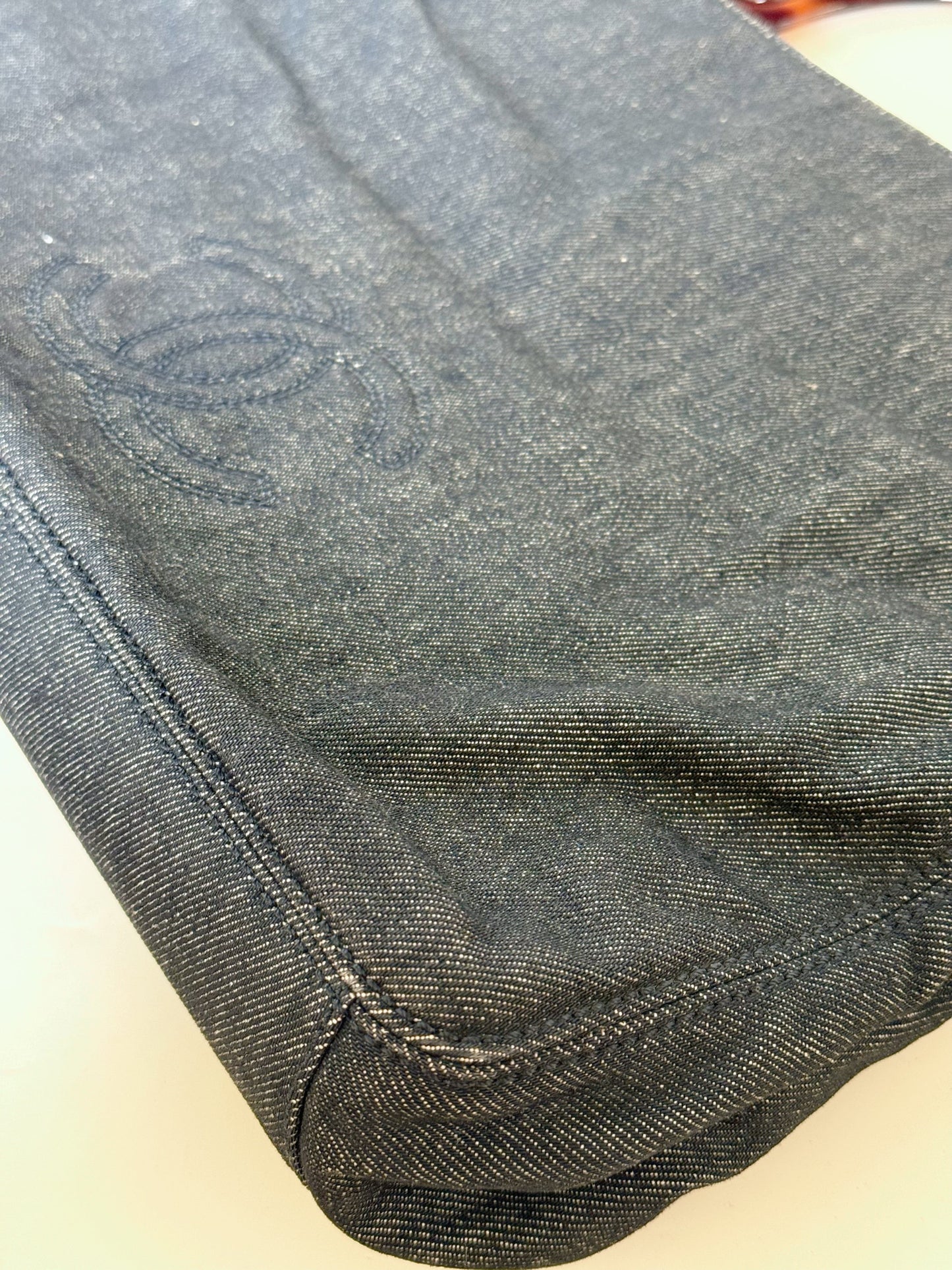 Chanel Denim Tortoise  CC Tote
