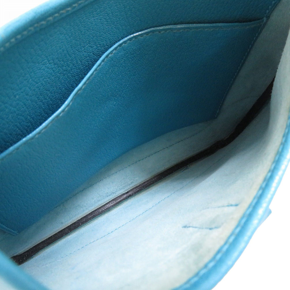 HERMES Shoulder Bag Shave Turquoise Trim 24 Women