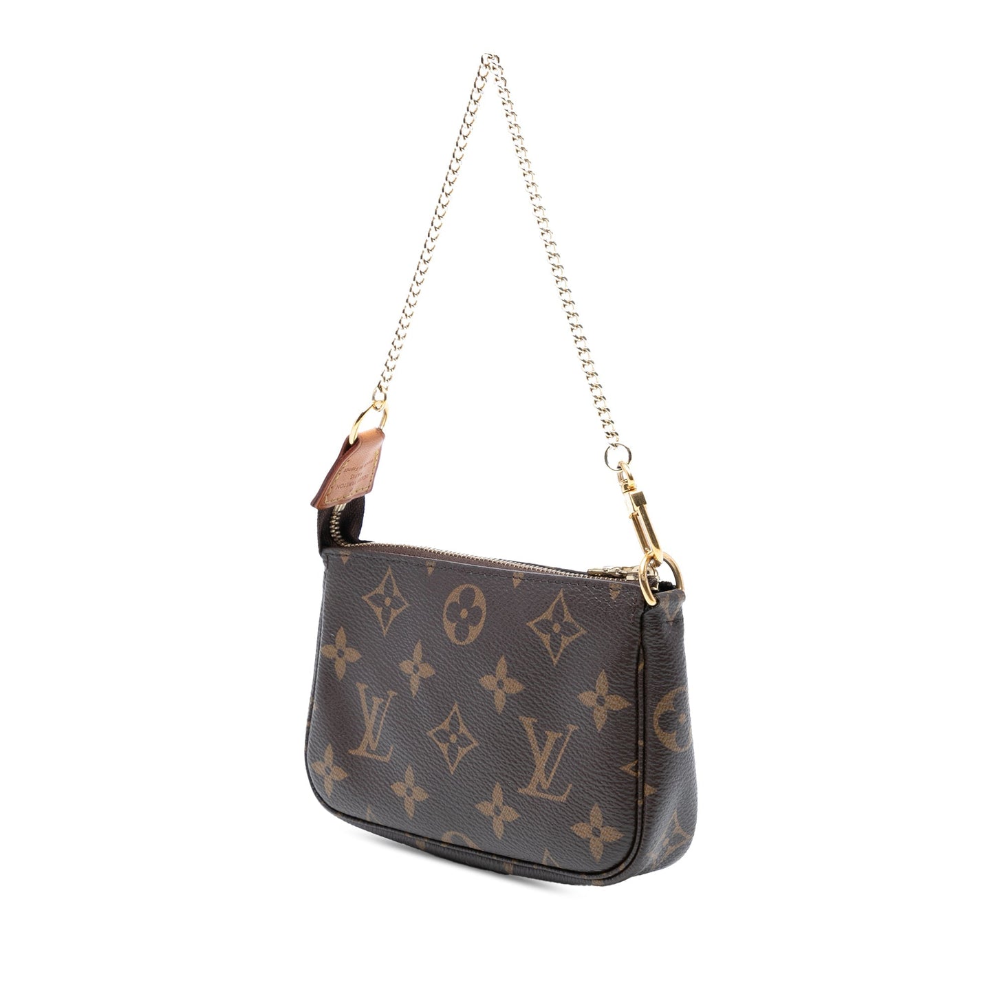 Brown Louis Vuitton Monogram Mini Pochette Accessoires Handbag