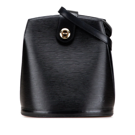 Black Louis Vuitton Epi Cluny Shoulder Bag