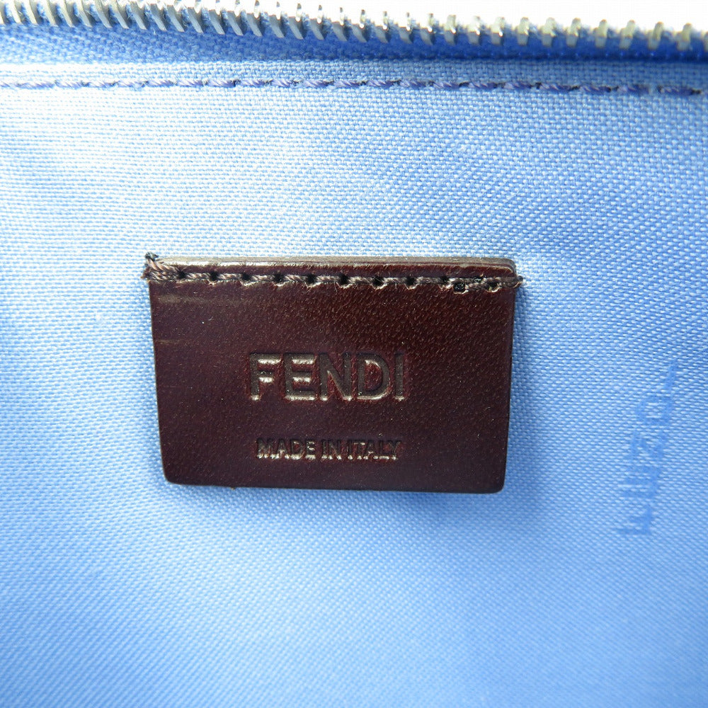 FENDI Pouch 8M0341 leather blue Multi studs Women