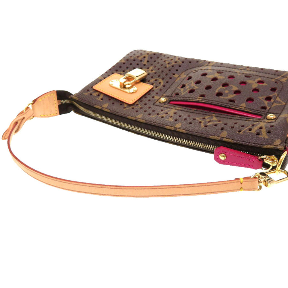 LOUIS VUITTON Handbag Monogram Perfo Fuchsia Monogram Perfo Pochette Accessories Women